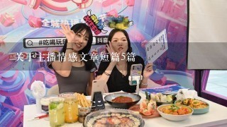 关于主播情感文章短篇5篇