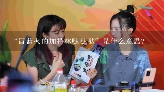 “冒蓝火的加特林哒哒哒”是什么意思？