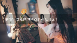 主播守望先锋的频道名称是什么?